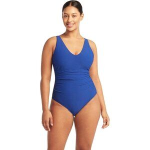 SEA LEVEL Royal Blue Size 12 Spinnaker Fit UP To D/DD-Cup One-Piece Swimsuit NEW
